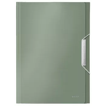 Leitz uitbreidbare concertinamap van PP, A4, polypropyleen (PP), groen, 250 blad, 80 g/m², 6 vakken