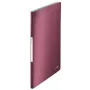 Leitz insteekboek Style PP 40 hoesjes, rood, polyvinylchloride (PVC), 40 hoesjes, A4, 233 mm, 16 mm