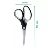 Leitz Titanium kwaliteitsschaar 150 mm, volwassenen, rechte snede, per stuk, zwart, metallic, edelstaal, titanium