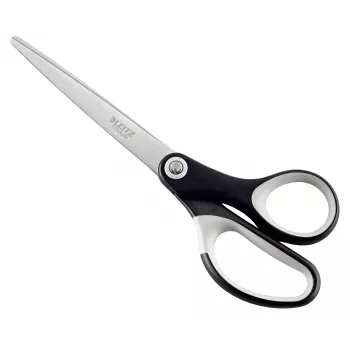 Leitz Titanium kwaliteitsschaar 180 mm, volwassenen, rechte snede, per stuk, zwart, zilver, edelstaal, kantoorschaar