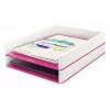Leitz briefbak WOW Dual Colour, kunststof, metallic, roze, A4, 267 mm, 336 mm, 49 mm