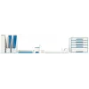 Leitz briefbak WOW Dual Colour, kunststof, blauw, metallic, A4, 267 mm, 336 mm, 49 mm