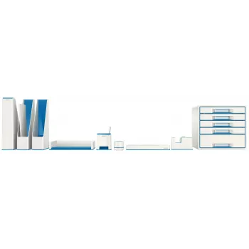 Leitz briefbak WOW Dual Colour, kunststof, blauw, metallic, A4, 267 mm, 336 mm, 49 mm