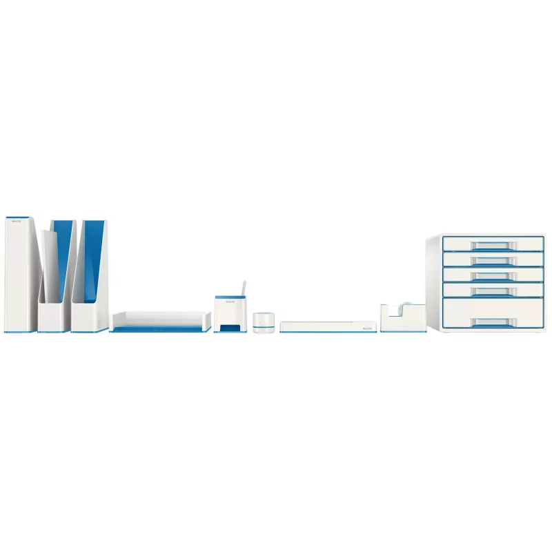 Leitz briefbak WOW Dual Colour, kunststof, blauw, metallic, A4, 267 mm, 336 mm, 49 mm