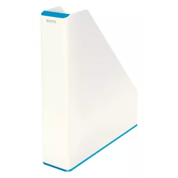 Leitz tijdschriftenhouder WOW Dual Colour, blauw, wit, kunststof, A4, 272 mm, 318 mm, 430 g