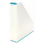 Leitz tijdschriftenhouder WOW Dual Colour, blauw, wit, kunststof, A4, 272 mm, 318 mm, 430 g