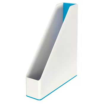Leitz tijdschriftenhouder WOW Dual Colour, blauw, wit, kunststof, A4, 272 mm, 318 mm, 430 g