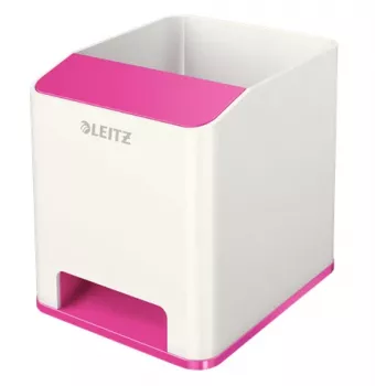 Leitz Sound pennenhouder WOW, roze, wit, polystyreen, 90 mm, 101 mm, 100 mm, 140 g