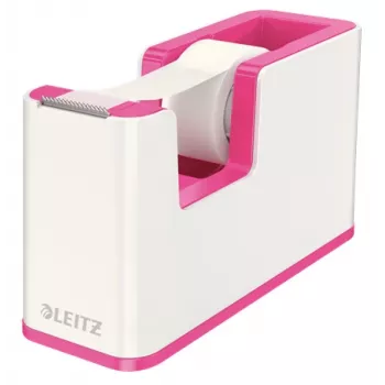 Leitz tafelcassette WOW, 1,9 cm, 33 m, polystyreen, metallic, roze, 51 mm, 126 mm