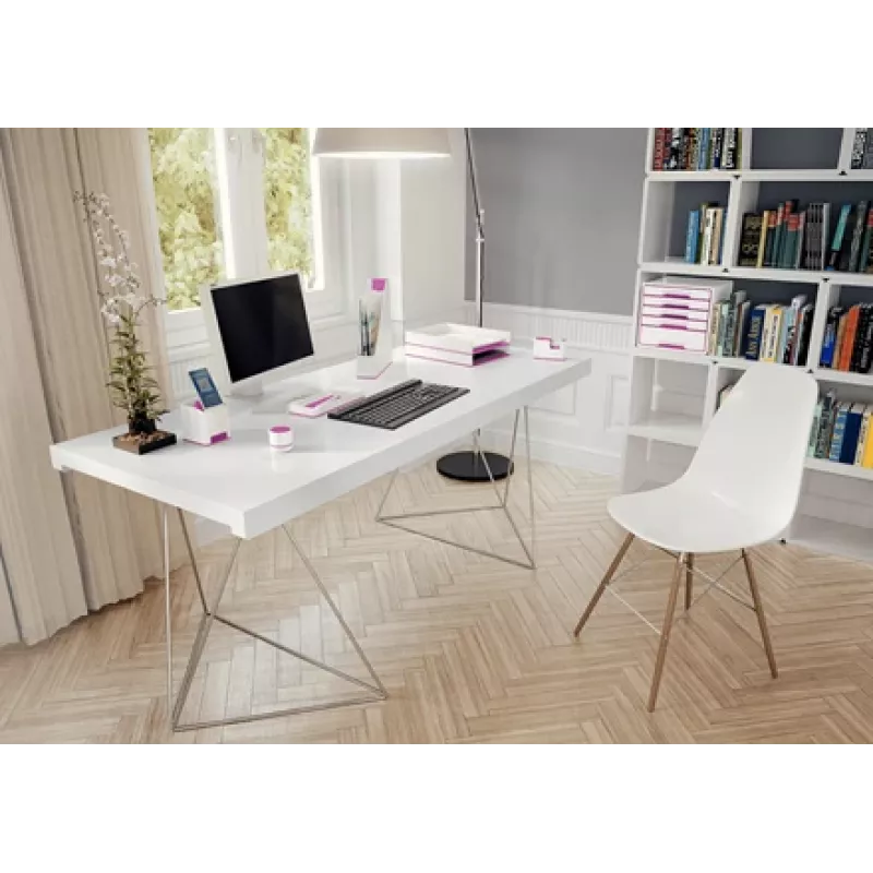 Leitz tafelcassette WOW, 1,9 cm, 33 m, polystyreen, metallic, roze, 51 mm, 126 mm