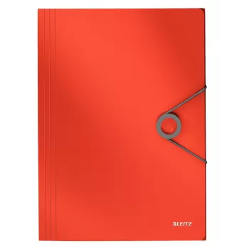 Leitz 3-klapmap Solid PP A4, klapmap, A4, polypropyleen (PP), rood, 150 vel, 80 g/m²