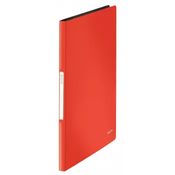 Leitz presentatieboek Solid PP 20 hoesjes, rood, polypropyleen (PP), 20 hoesjes, staand, A4, 231 mm