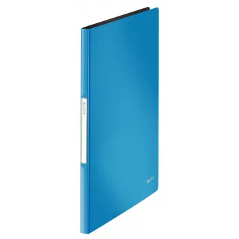 Leitz displayboek Solid PP 20 hoesjes, blauw, polypropyleen (PP), 20 hoesjes, staand, A4, 231 mm