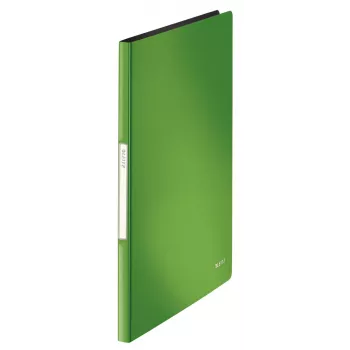 Leitz displayboek Solid PP 20 hoesjes, groen, polypropyleen (PP), 20 hoesjes, staand, A4, 231 mm