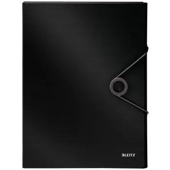 Leitz boxmap Solid PP 30 mm, flapmap, A4, polypropyleen (PP), zwart, 250 vel, 80 g/m²