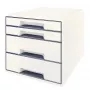 Leitz Ladeblok WOW Cube 4 laden, 4 laden, kunststof, wit, 1 stuk, 287 mm, 270 mm