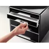 Leitz Desk Cube 4 laden, 4 lade(n), kunststof, zwart, 1 stuk, 270 mm, 287 mm