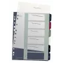 Leitz Index PC Printable 1-6 Style PP A4+, numeriek register, polypropyleen (PP), meerkleurig, staand, A4 Maxi, 245 mm