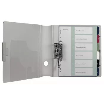 Leitz Index PC Printable 1-6 Style PP A4+, numeriek register, polypropyleen (PP), meerkleurig, staand, A4 Maxi, 245 mm