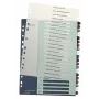 Leitz Index PC Printable 1-20 Style PP A4+, numeriek tabregister, polypropyleen (PP), meerkleurig, staand, A4 Maxi, 245 mm