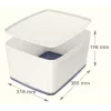 Esselte 5216-10-01 Opbergbox rechthoekig acrylonitril-butadieen-styreen (ABS) grijs, wit
