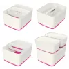 Esselte 5216-10-23 Opbergbox rechthoekig acrylonitril-butadieen-styreen (ABS) roze, wit
