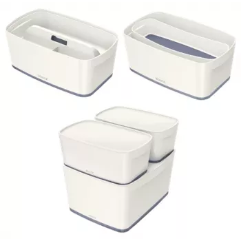 Esselte 5229-10-01 Opbergbak rechthoekig acrylonitril-butadieen-styreen (ABS) grijs, wit