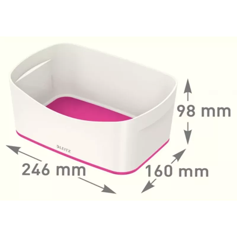 Esselte 5257-10-23 Opbergbox rechthoekig acrylonitril-butadieen-styreen (ABS) roze, wit