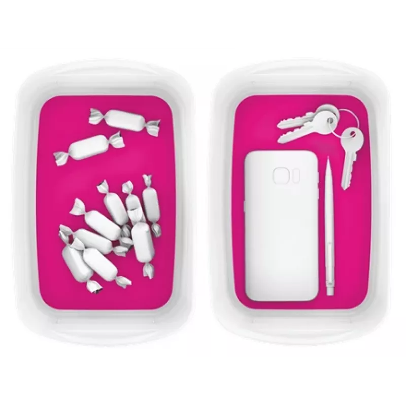 Esselte 5257-10-23 Opbergbox rechthoekig acrylonitril-butadieen-styreen (ABS) roze, wit