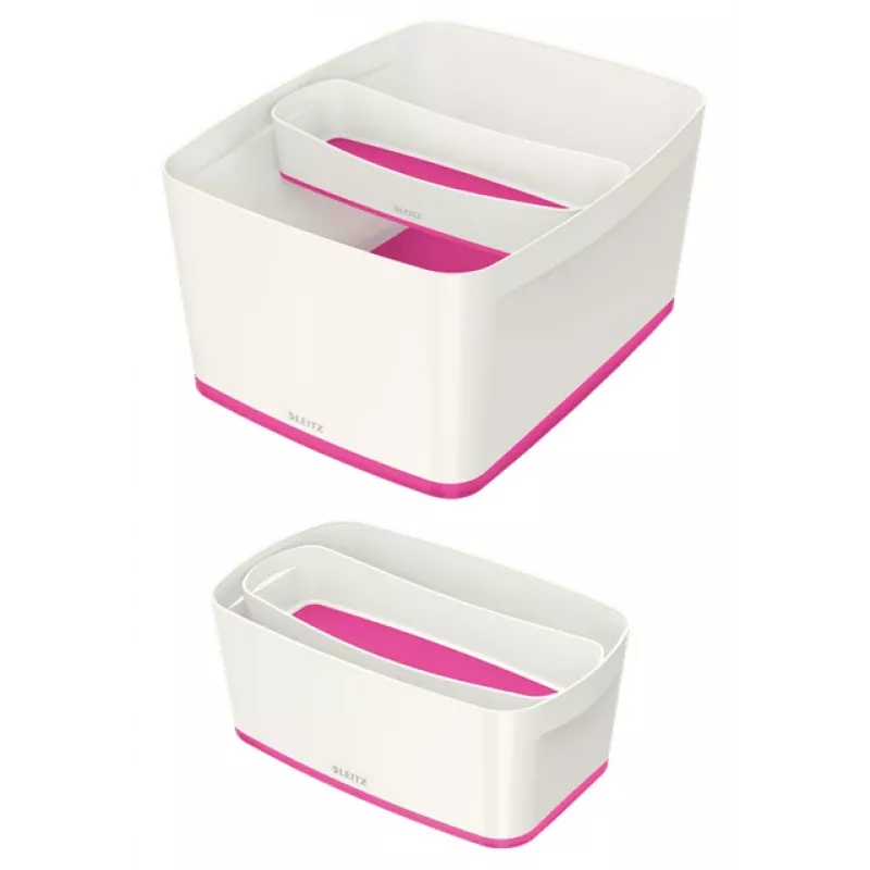 Esselte 5258-10-23 Opbergbak rechthoekig acrylonitril-butadieen-styreen (ABS) roze, wit