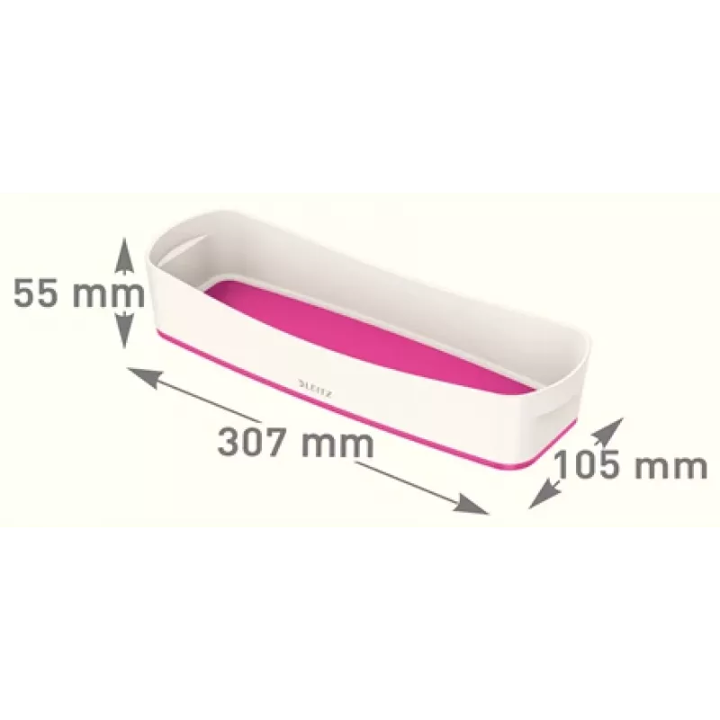 Esselte 5258-10-23 Opbergbak rechthoekig acrylonitril-butadieen-styreen (ABS) roze, wit