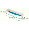 Esselte 5258-10-36 Opbergbak rechthoekig acrylonitril-butadieen-styreen (ABS) blauw, wit