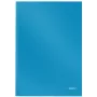 Leitz Notebook Solid Hardcover A4 gelinieerd 90 gram 80 vel, monochroom, blauw, A4, 80 vel, mat, 80 g/m²