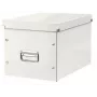 Leitz Box Click & Store WOW Cube Grote opbergbox, opbergbox, wit, rechthoekig, karton, monochroom, binnen