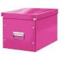 Leitz Box Click & Store WOW Cube Large opbergbox, fuchsia, karton, 320 mm, 360 mm, 310 mm