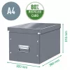 Leitz Box Click & Store WOW Cube Large opbergbox, fuchsia, karton, 320 mm, 360 mm, 310 mm