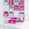 Leitz Box Click & Store WOW Cube Large opbergbox, fuchsia, karton, 320 mm, 360 mm, 310 mm