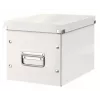 Leitz Click & Store WOW Cube middelgrote opbergbox, opbergbox, wit, rechthoekig, karton, effen, binnen