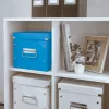 Leitz Opbergbox Click & Store WOW Cube Medium, opbergbox, blauw, rechthoekig, karton, monochroom, binnen