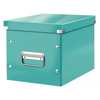 Leitz Opbergbox Click & Store WOW Cube Medium, turquoise, karton, 260 mm, 260 mm, 240 mm