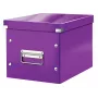 Leitz Opbergbox Click & Store WOW Cube Medium, paars, karton, 260 mm, 260 mm, 240 mm