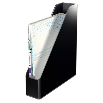 Leitz Tijdschriftenhouder Dual Colour, zwart, kunststof, A4, 272 mm, 318 mm, 430 g