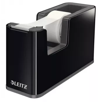 Leitz Plakbanddispenser Dual Colour, 1,9 cm, 33 m, polystyreen, zwart, 51 mm, 126 mm