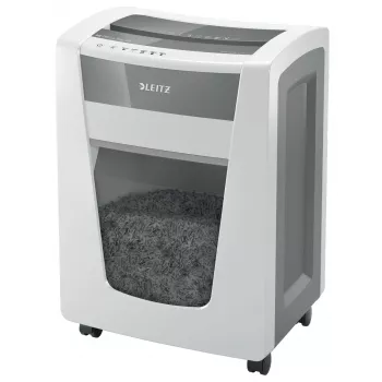 Leitz IQ Office Pro papierversnipperaar P5, microsnede, 23 cm, 2 x 15 mm, 30 l, 300 vel, 55 dB