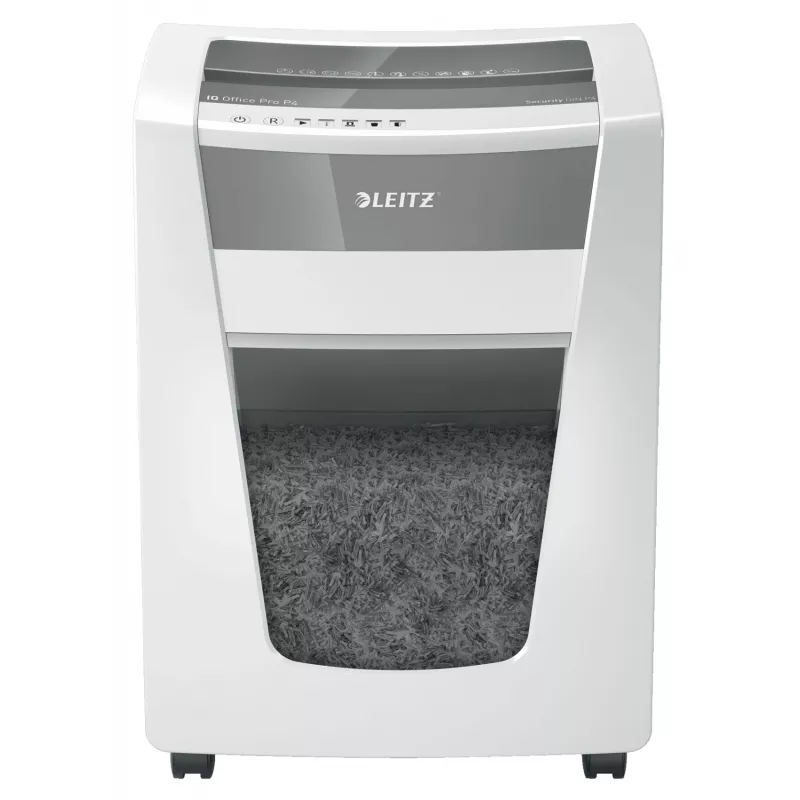 Leitz IQ Office Pro papierversnipperaar P4, kruissnede, 23 cm, 4 x 40 mm, 30 l, 275 vel, 55 dB