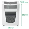 Leitz IQ Office Pro papierversnipperaar P4, kruissnede, 23 cm, 4 x 40 mm, 30 l, 275 vel, 55 dB
