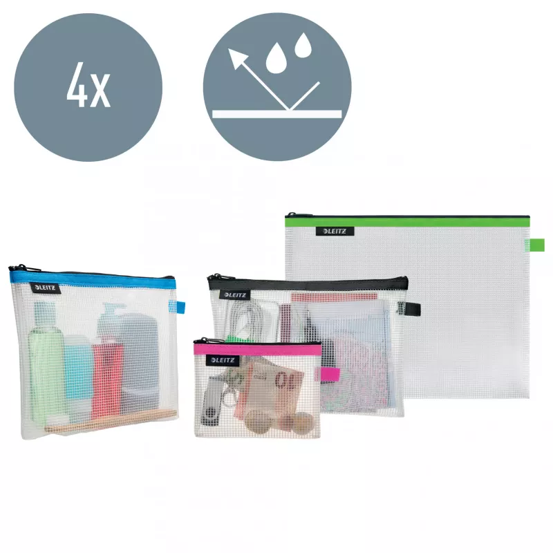 Leitz Travel Pouch cosmetica waterafstotend WOW assortiment