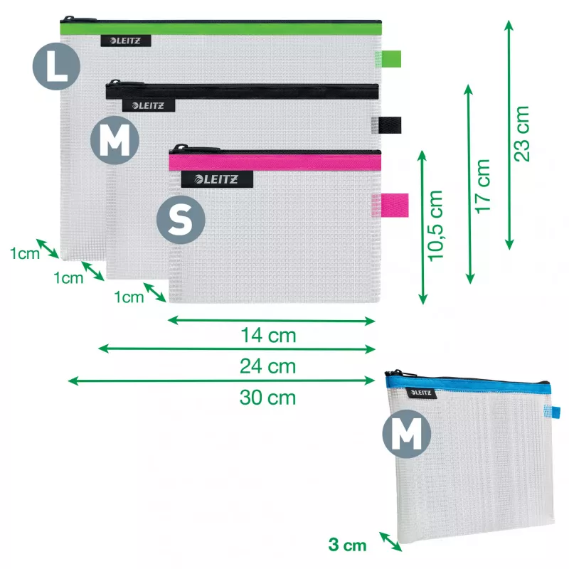 Leitz Travel Pouch cosmetica waterafstotend WOW assortiment