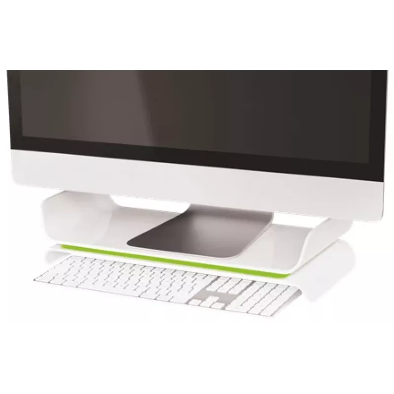 Leitz monitorstandaard verstelbaar Ergo WOW, 68,6 cm (27 inch), hoogteverstelling, groen, wit