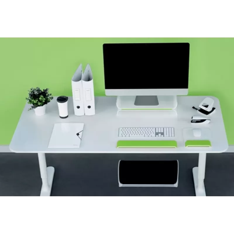 Leitz monitorstandaard verstelbaar Ergo WOW, 68,6 cm (27 inch), hoogteverstelling, groen, wit
